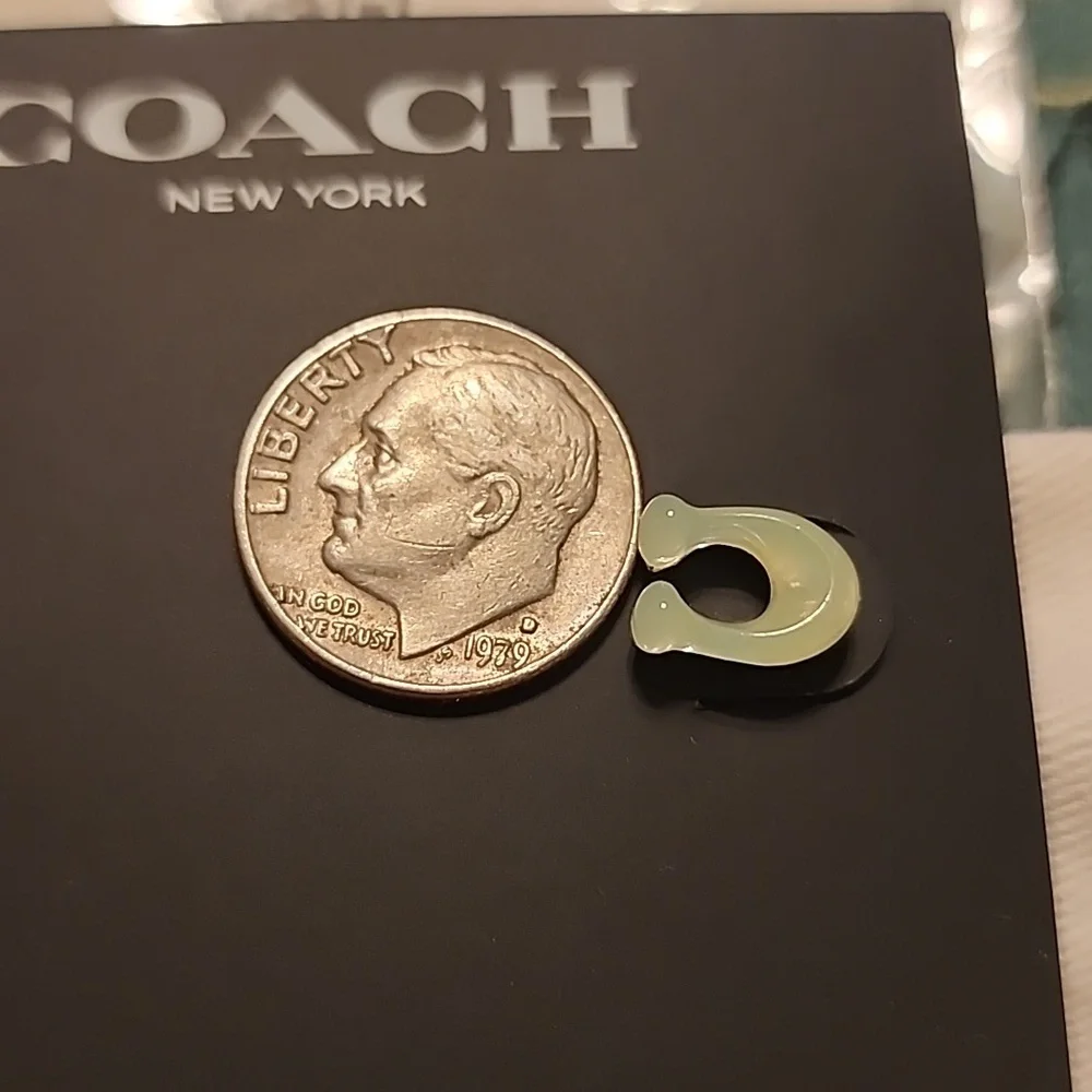Coach Green Stud Earrings - Picture 6 of 6